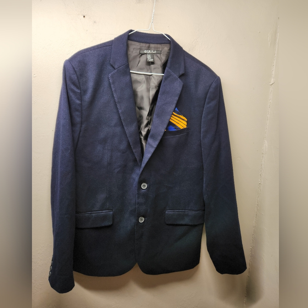 21men Navy Blazer Jacket Medium Formal Button Closure